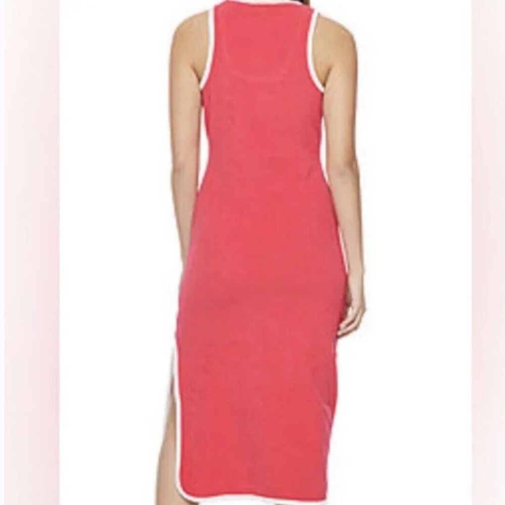 ⭕️ PRICE FIRM Juicy Couture Terry Cloth Pink Slit Sundress Size Medium - Picture 3 of 8